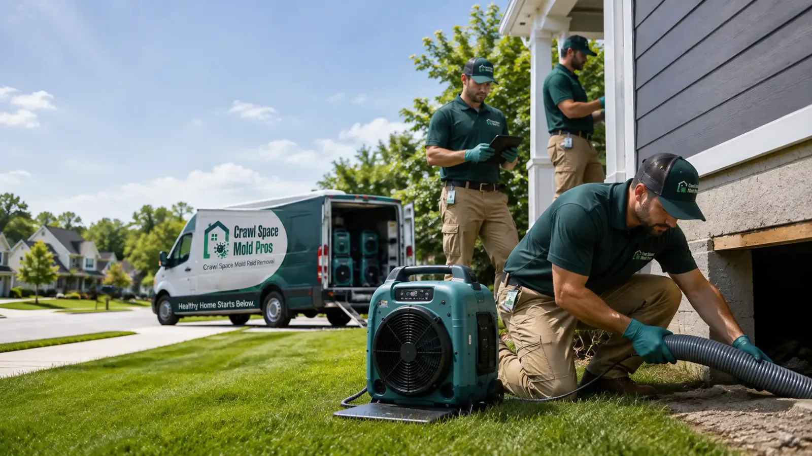 Crawl Space Mold Removal in Montgomery, IL